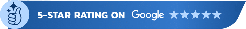 5-star rating on Google